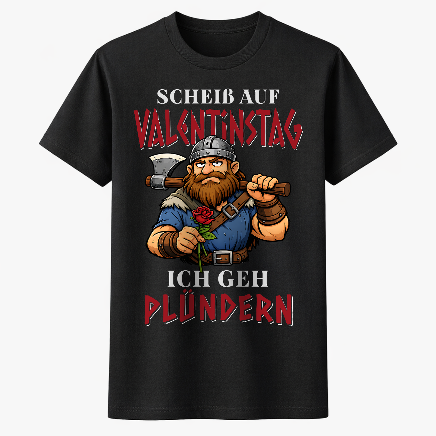 SCHEIß AUF VALENTINSTAG Unisex Premium Shirt