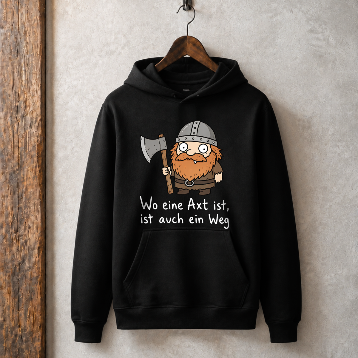 WO EINE AXT IST Premium Hoodie